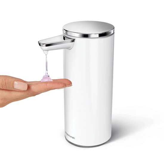 Dozator cu senzor, pentru sapun lichid, 266 ml, White Steel - simplehuman