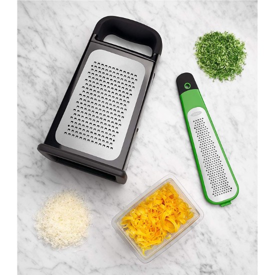 Razatoare multifunctionala, inox, cu recipient, "Good Grips" - OXO
