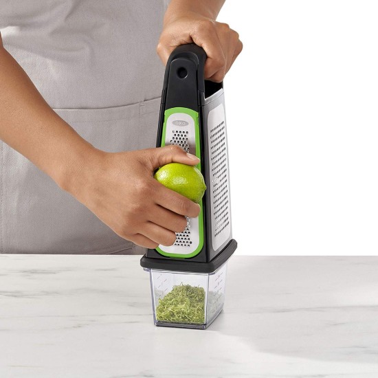 Razatoare multifunctionala, inox, cu recipient, "Good Grips" - OXO