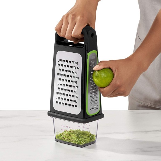 Razatoare multifunctionala, inox, cu recipient, "Good Grips" - OXO