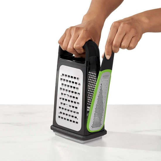 Razatoare multifunctionala, inox, cu recipient, "Good Grips" - OXO