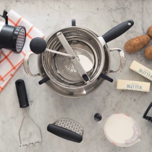 Dispozitiv pentru pasat cu 3 site, inox, "Good Grips" - OXO