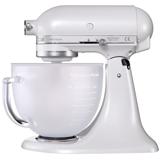 Mixer cu bol 4.8L, Artisan, Model 156, Frosted Pearl - KitchenAid