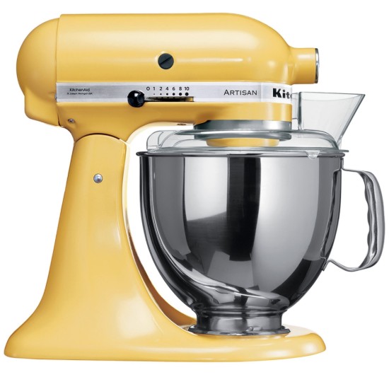 Mixer cu bol 4.8L, Artisan, Model 150, Majestic Yellow - KitchenAid