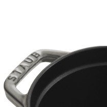 Oala Cocotte cochon, fonta, 17cm/1L, Graphite Grey - Staub