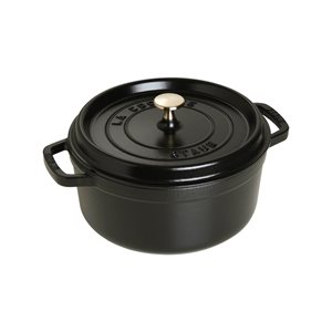 Oala Cocotte fonta, 24cm/3,8L, Black - Staub