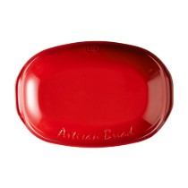Vas pentru paine artizanala, ceramica, 34x22x15cm, Burgundy - Emile Henry