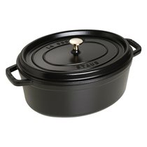 Oala Cocotte ovala, fonta, 33cm/6,7L, Black - Staub