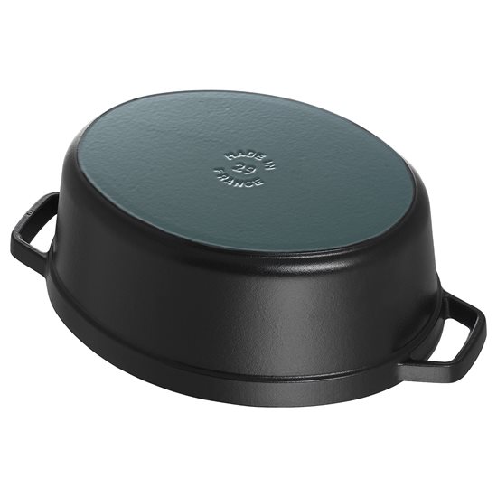 Oala Cocotte ovala, fonta, 33cm/6,7L, Black - Staub