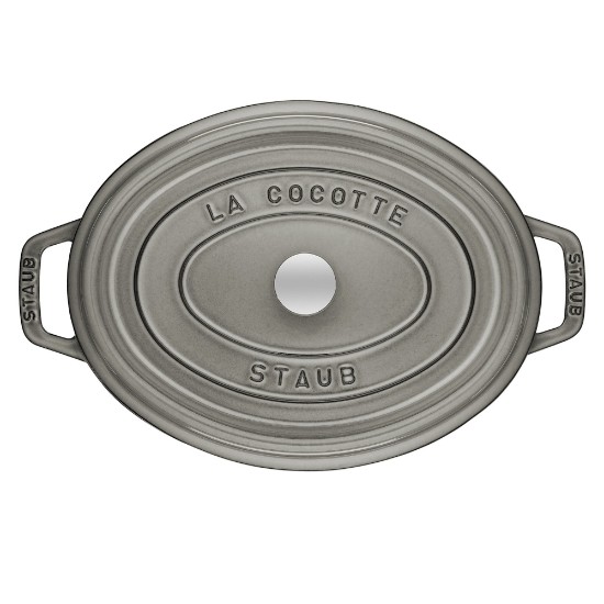 Oala Cocotte ovala, fonta, 31cm/5,5L, Graphite Grey - Staub