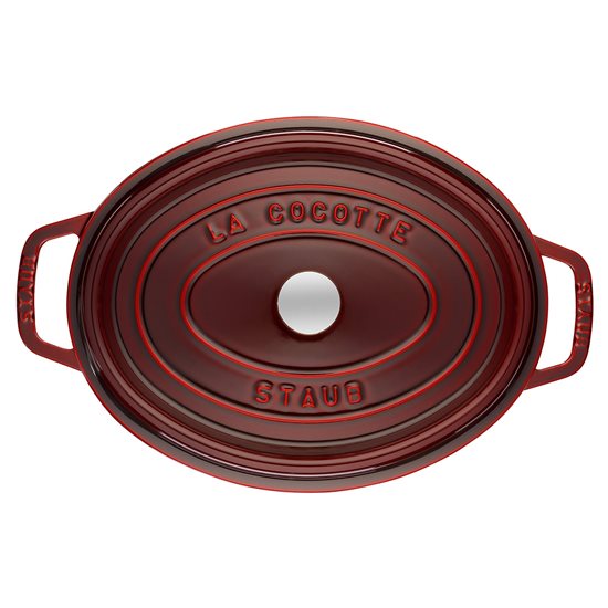 Oala Cocotte ovala, fonta, 33cm/6,7L, Grenadine - Staub