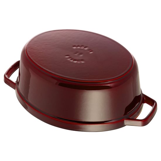 Oala Cocotte ovala, fonta, 33cm/6,7L, Grenadine - Staub