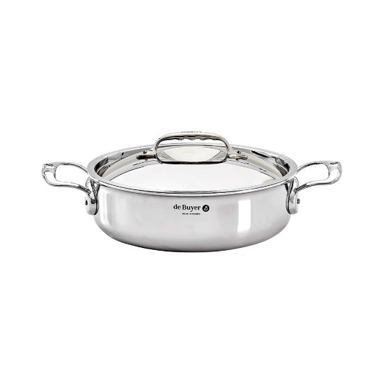 Tigaie saute cu 2 manere 5-Ply, inox, 24 cm/3 l, "Affinity" - de Buyer