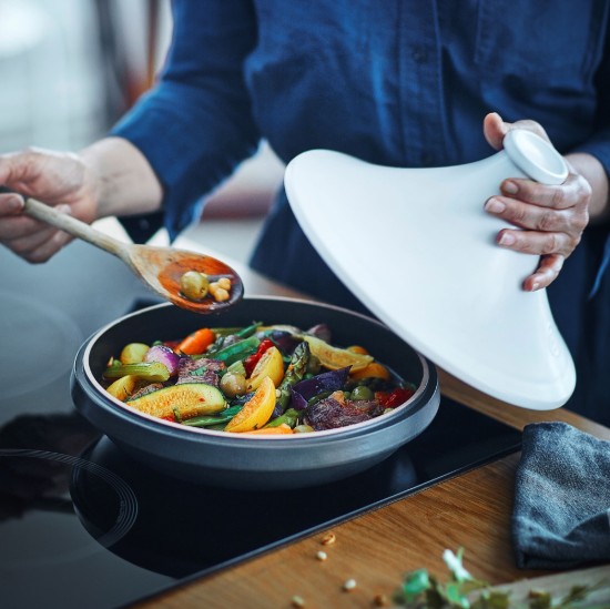 Tajine, ceramica, 27,5cm/2L,  "Delight", White&Slate - Emile Henry