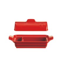 Vas Terrine, ceramica, 24,5x10cm/0,6L, Burgundy - Emile Henry