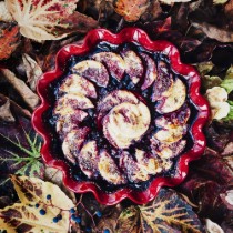 Tava ceramica, 27cm/1L, Burgundy - Emile Henry