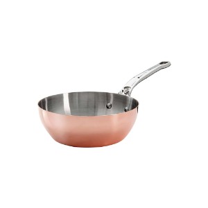 Tigaie conica saute, cupru-inox, 20 cm/1,7 l, "Inocuivre" - de Buyer