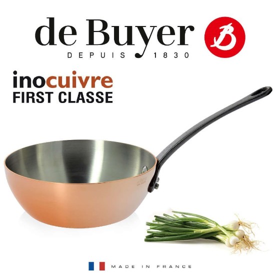 Tigaie saute, cupru-inox, 24 cm/2,9 l, "Inocuivre First Classe" - de Buyer