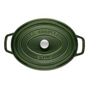 Oala Cocotte ovala, fonta, 29cm/4,2L, Basil - Staub