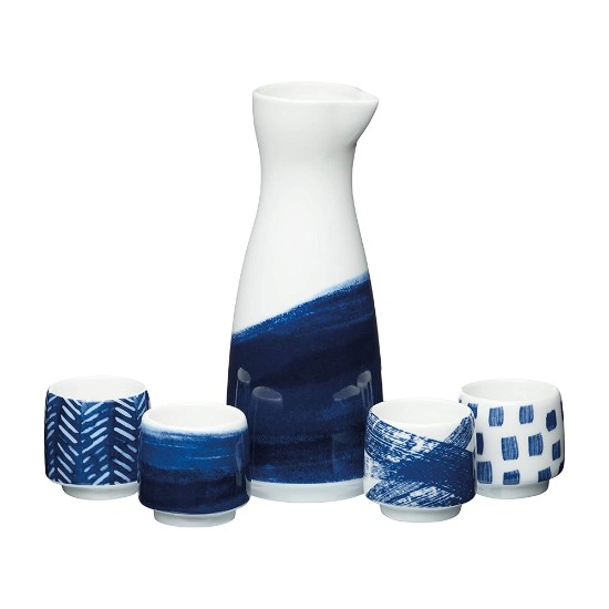 Set servire sake 5 piese, portelan - Kitchen Craft