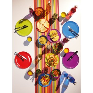 Set 4 farfurii melamina, 28 cm - Colourworks