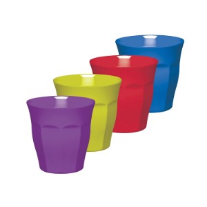 Set 4 cani melamina, 225ml - Colourworks