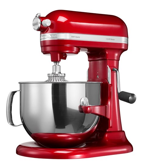 Mixer cu bol 6.9L, Artisan, Model 7580, Candy Apple - KitchenAid