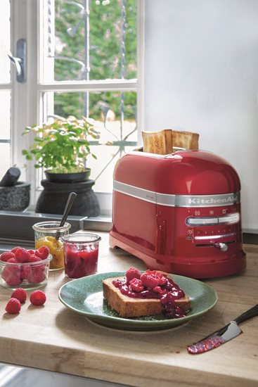 Prajitor de paine 2 sloturi Artisan 1250W, Candy Apple - KitchenAid