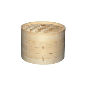 Set pentru gatit la aburi, bambus, 20 cm - Kitchen Craft