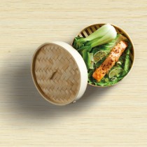 Set gatit la aburi, bambus, 25 cm - Kitchen Craft