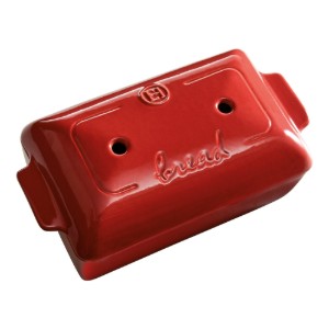 Vas pentru paine, ceramica, 28x15x12cm/1,8L, Burgundy - Emile Henry