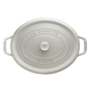 Oala Cocotte ovala, fonta, 27cm/3,2L, White Truffle - Staub