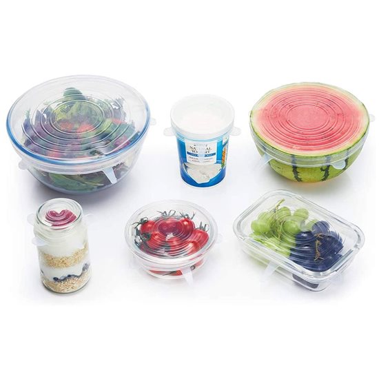 Set 6 capace flexibile, din silicon - Kitchen Craft