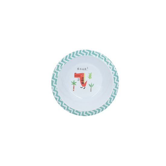 Bol pentru copii, melamina, 16,5cm "Hungrysaurus" - Kitchen Craft