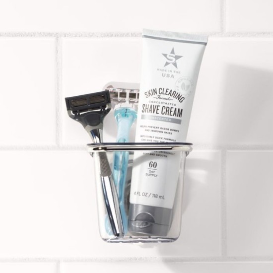 Suport cu ventuza pentru accesorii baie, plastic, "StrongHold" - OXO