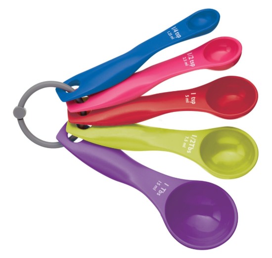 Set 5 lingurite de masurare, plastic - Colourworks