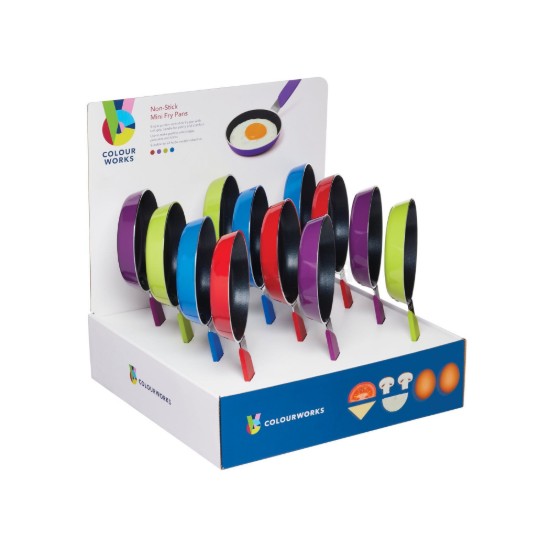 Mini-tigaie antiaderenta, inox, 12 cm - Colourworks