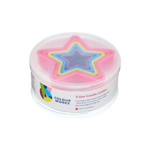 Set 5 forme prajituri, forma stea, plastic - Kitchen Craft