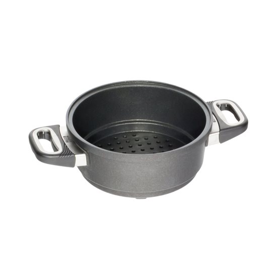 Set 3 piese pentru gatit la aburi, aluminiu, 20cm/3L - AMT Gastroguss