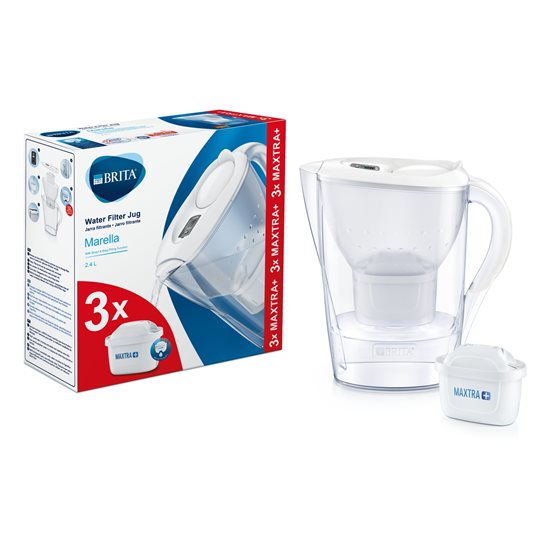 Starter pack BRITA Marella 2,4 L (white) + 3 filtre Maxtra+