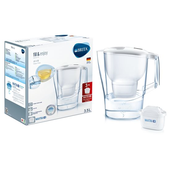 Starter pack BRITA Aluna XL 3,5 L (white) + 3 filtre Maxtra+