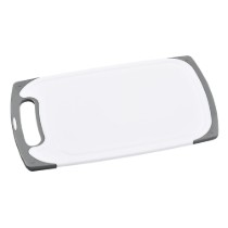 Tocator plastic, 40 x 24,5 cm, grosime 1 cm, Alb/Gri - Kesper