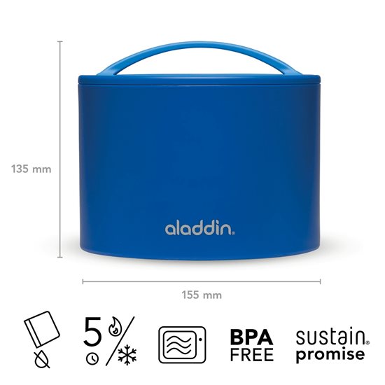 Caserola, plastic 600ml, "Easy-Keep", Albastru - Aladdin