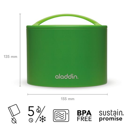 Caserola, plastic 600ml, "Easy-Keep", Verde - Aladdin