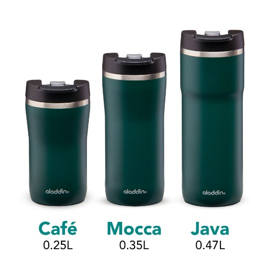 Termos inox, 250ml, "Cafe Thermavac", Basil Green - Aladdin