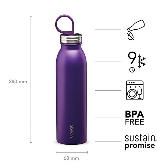 Sticla inox, 550ml, "Chilled Thermavac", Violet Purple - Aladdin