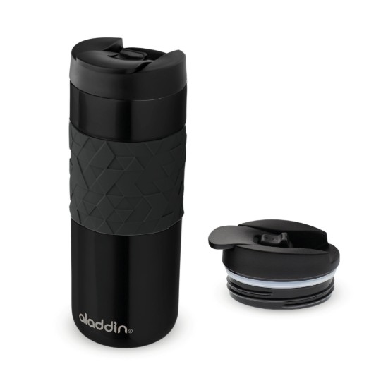 Cana termos, inox, 470ml, "Easy-Grip Leak-Lock", Negru - Aladdin