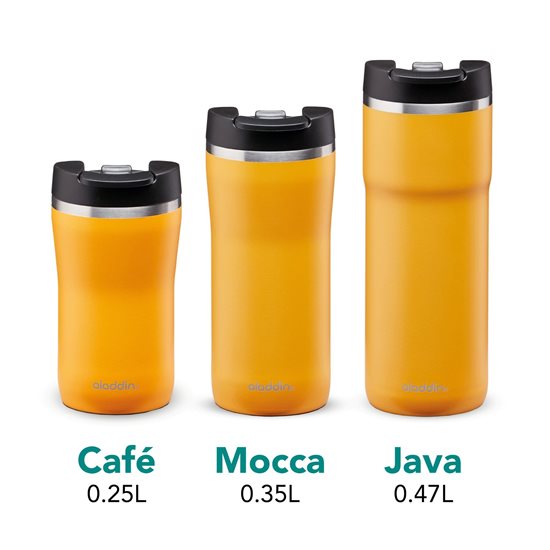 Termos inox, 470ml, "Java Thermavac", Sun Yellow - Aladdin