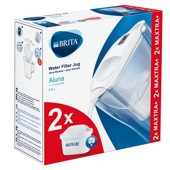Cana filtranta BRITA Aluna 2,4L + 2 filtre Maxtra+ (white)