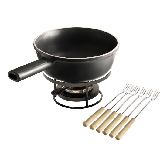 Set fondue, 22cm/2,1L, "Delight", Slate - Emile Henry
